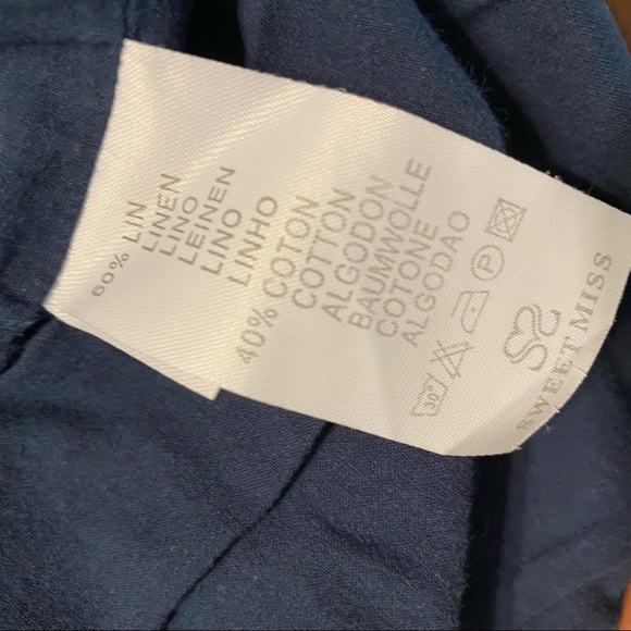 Sweet Miss Woman’s Blue/White Polka Dot with Eyelet Trim Plus Size 3XL - Picture 8 of 9